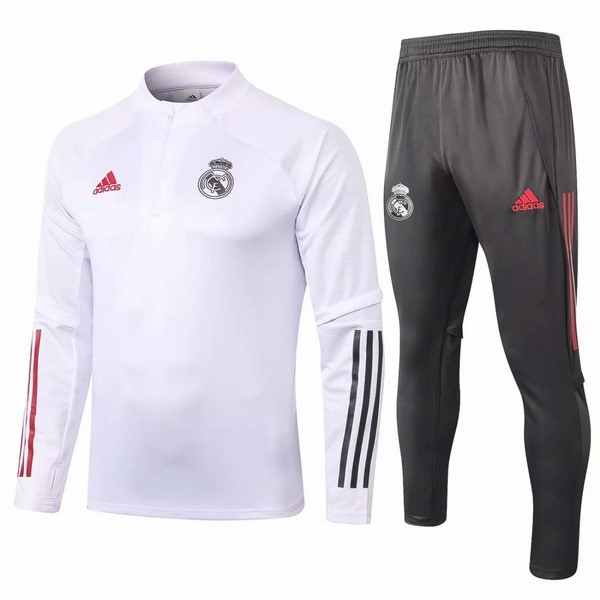 Survetement Football Real Madrid 2020-21 Blanc Gris